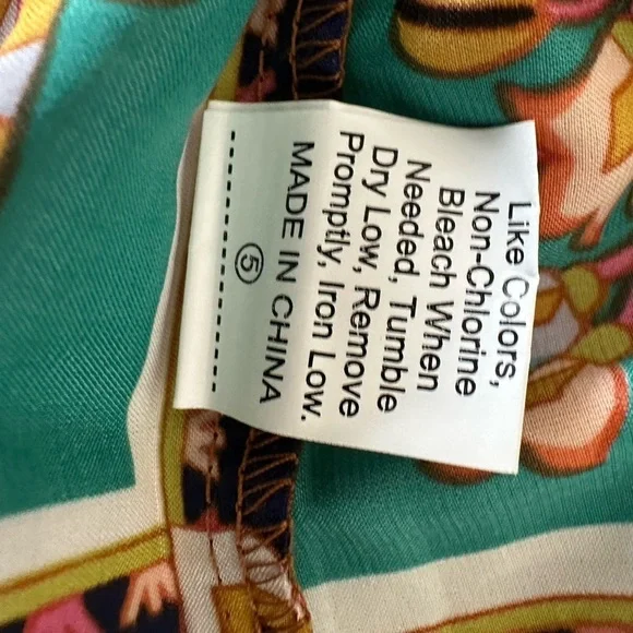 Rusttydustty Scarf Print Hanky Hem Cami Bohemian Dress Size Small - Picture 11 of 11